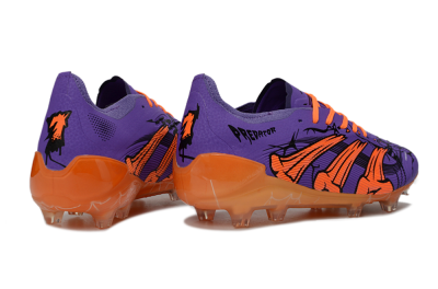 Men's UFL x Adidas Predator 25 Elite FG Football Boots - Purple/Bright Orange/Spider Black
