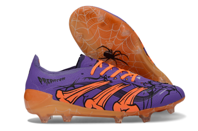 Men's UFL x Adidas Predator 25 Elite FG Football Boots - Purple/Bright Orange/Spider Black