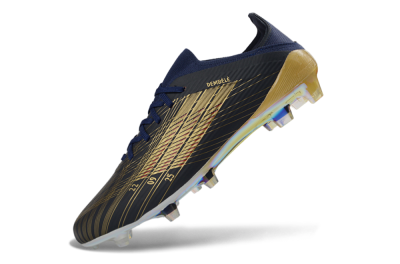 Unisex Dembélé x Adidas F50 Elite FG Football Boots - Navy/Champagne Gold/Light Prism