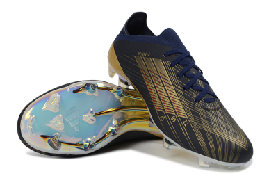 Unisex Dembélé x Adidas F50 Elite FG Football Boots - Navy/Champagne Gold/Light Prism