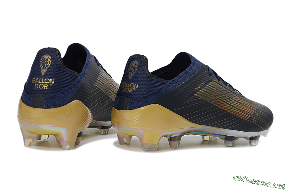 Unisex Dembélé x Adidas F50 Elite FG Football Boots - Navy/Champagne Gold/Light Prism 7