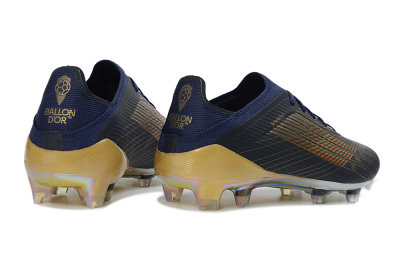 Unisex Dembélé x Adidas F50 Elite FG Football Boots - Navy/Champagne Gold/Light Prism