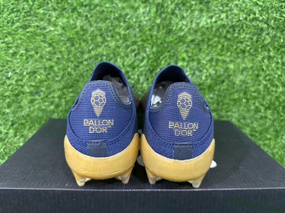 Unisex Dembélé x Adidas F50 Elite FG Football Boots - Navy/Champagne Gold/Light Prism