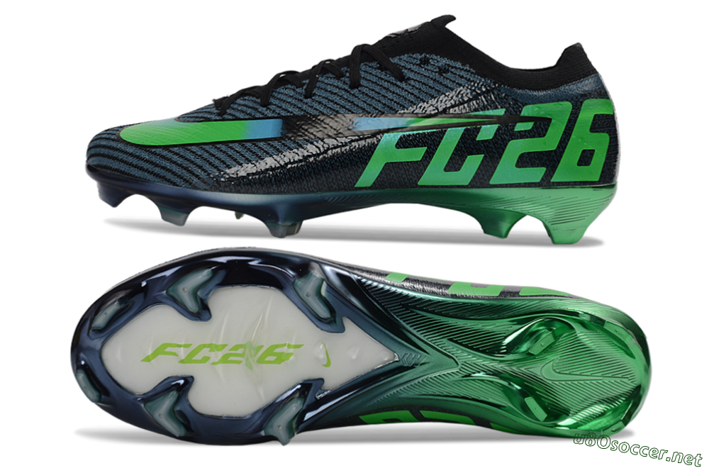 Unisex EAFC x Nike Air Zoom Mercurial Vapor 16 Elite FG Football Boots - Black/Green Glow/Frosted Shadow 1