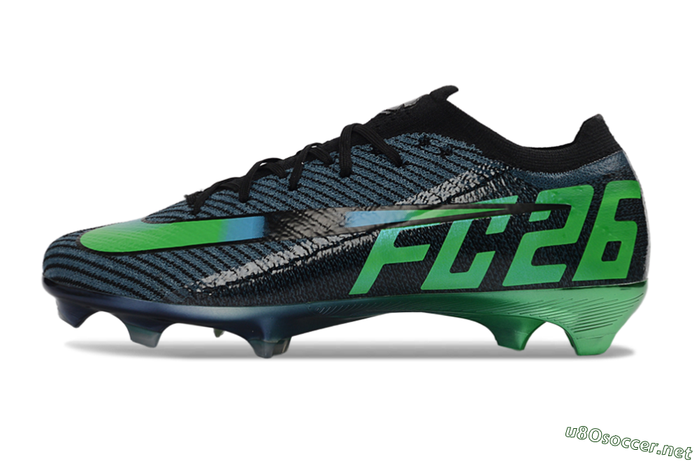 Unisex EAFC x Nike Air Zoom Mercurial Vapor 16 Elite FG Football Boots - Black/Green Glow/Frosted Shadow 0
