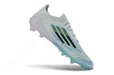 Men's Adidas F50 Elite AG Football Boots - Blue/Aqua Breeze/Neon Yellow