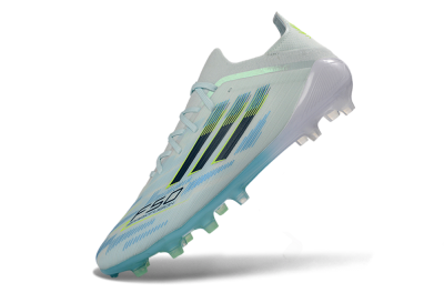 Men's Adidas F50 Elite AG Football Boots - Blue/Aqua Breeze/Neon Yellow