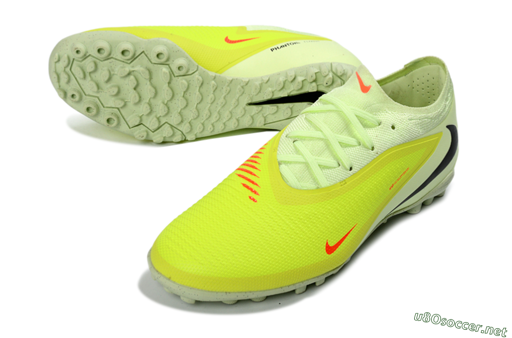 Unisex Nike Phantom 6 Elite Low TF Football Shoes - Yellow/Lime Burst/Neon Pink 3