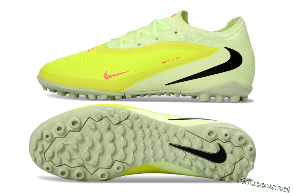 Unisex Nike Phantom 6 Elite Low TF Football Shoes - Yellow/Lime Burst/Neon Pink 1