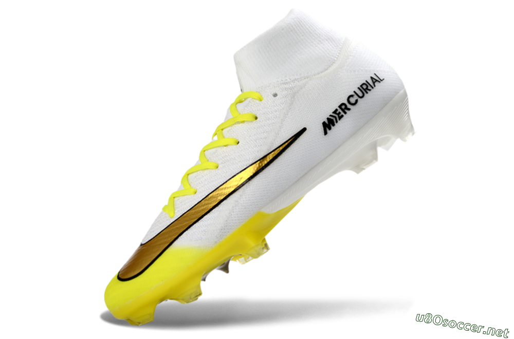 Unisex Nike Air Zoom Mercurial Superfly 10 Elite FG Football Boots - Yellow/Bright Yellow/Sleek White 5