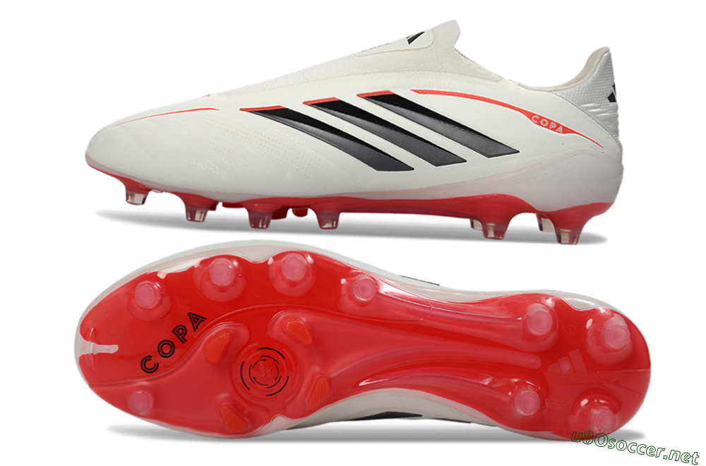Men's Adidas Copa Pure 4 FG Football Boots - White/Crimson/Black 1