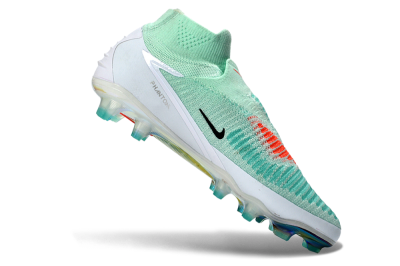 Unisex Nike Phantom 6 Elite High FG Football Boots - Aqua/Coral Burst/Luminous White