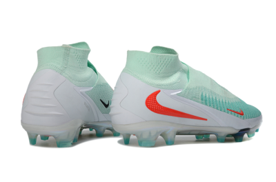 Unisex Nike Phantom 6 Elite High FG Football Boots - Aqua/Coral Burst/Luminous White