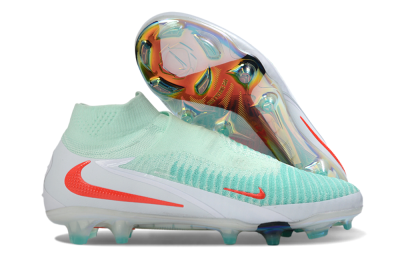 Unisex Nike Phantom 6 Elite High FG Football Boots - Aqua/Coral Burst/Luminous White