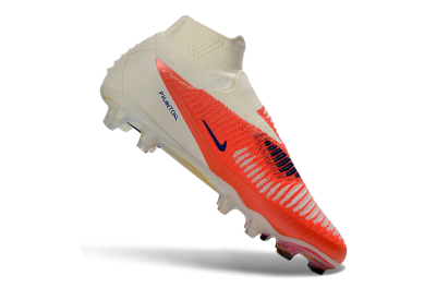 Unisex Nike Phantom 6 Elite High FG Football Boots - Orange/Bright Coral/Deep Blue