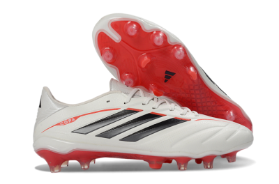 Men's Adidas Copa Pure 4 FG Football Boots - White/Crimson Red/Black