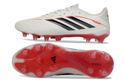 Men's Adidas Copa Pure 4 FG Football Boots - White/Crimson Red/Black