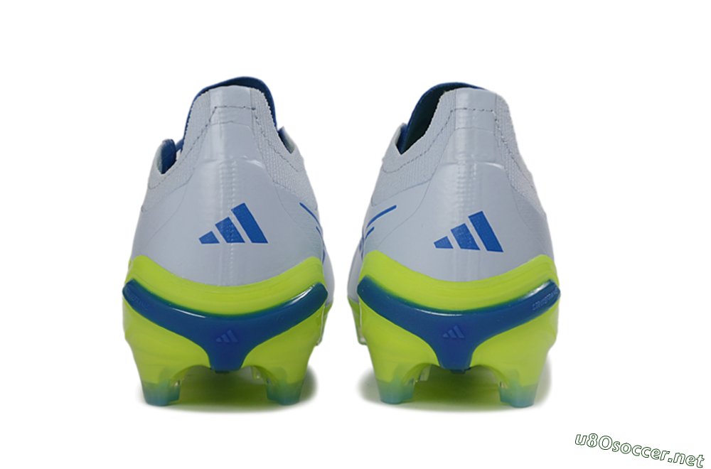 Unisex Adidas Predator 26 Elite FG Football Boots - Gray/Electric Green/Navy Blue 5
