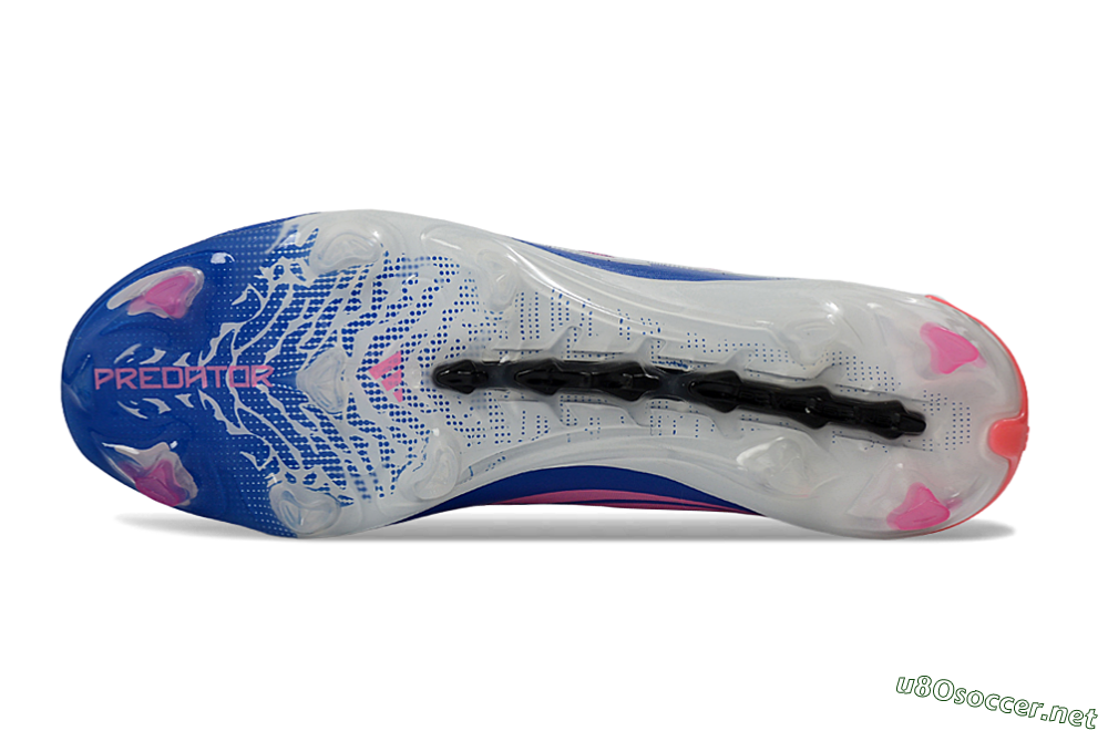 Unisex Adidas Predator 26 Elite FG Football Boots - Blue/Electric Blue/Fusion Pink 6