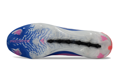 Unisex Adidas Predator 26 Elite FG Football Boots - Blue/Electric Blue/Fusion Pink