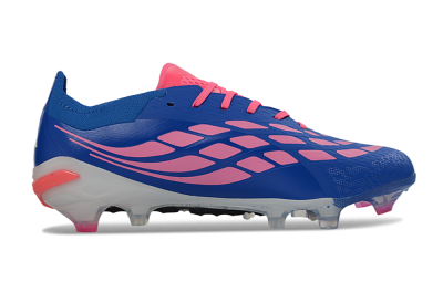Unisex Adidas Predator 26 Elite FG Football Boots - Blue/Electric Blue/Fusion Pink
