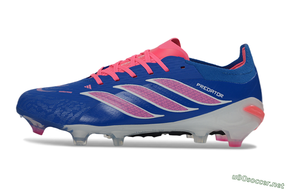 Unisex Adidas Predator 26 Elite FG Football Boots - Blue/Electric Blue/Fusion Pink 0