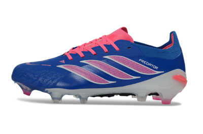 Unisex Adidas Predator 26 Elite FG Football Boots - Blue/Electric Blue/Fusion Pink