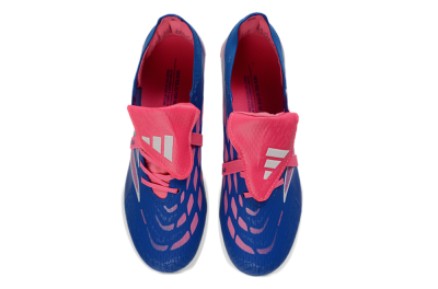 Unisex Adidas Predator 26 Elite Fold-Over Tongue FG Football Boots - Blue/Neon Pink/Sky Blue