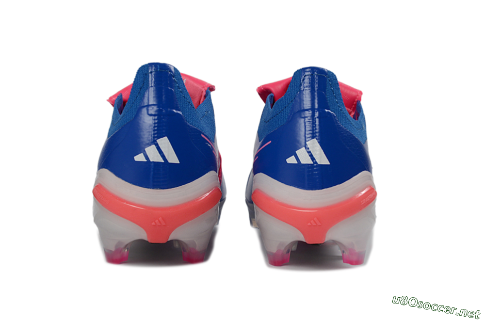 Unisex Adidas Predator 26 Elite Fold-Over Tongue FG Football Boots - Blue/Neon Pink/Sky Blue 5