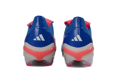 Unisex Adidas Predator 26 Elite Fold-Over Tongue FG Football Boots - Blue/Neon Pink/Sky Blue