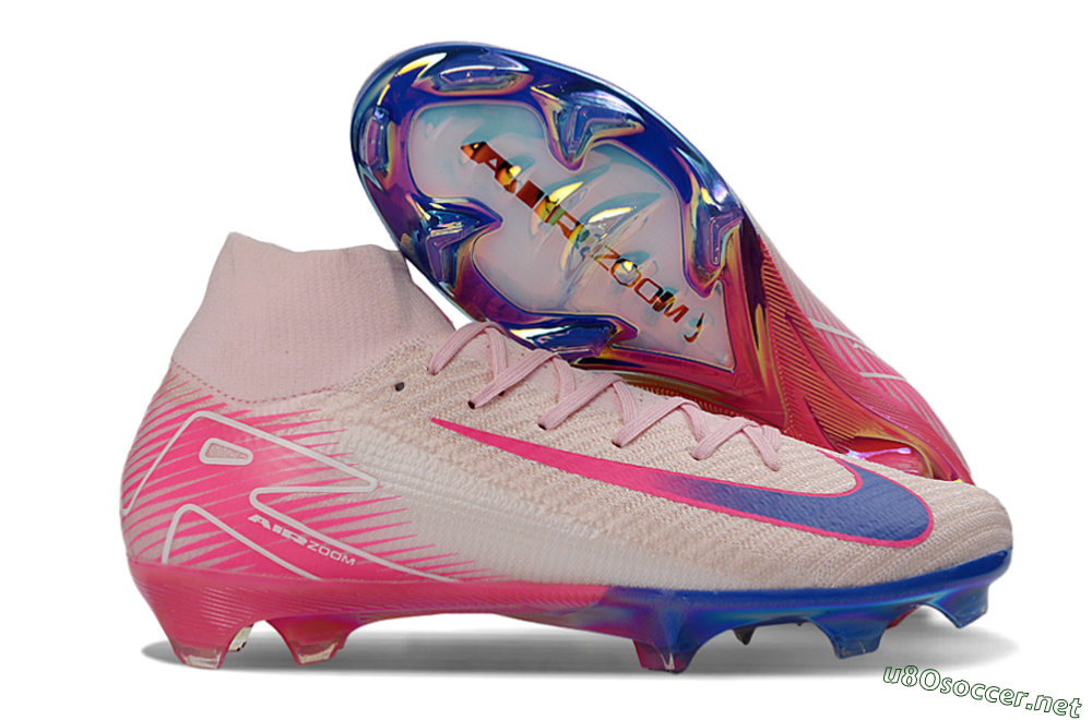 Unisex Nike Air Zoom Mercurial Superfly 10 Elite FG Football Boots - Pink/Pastel Pink/Neon Pink 2
