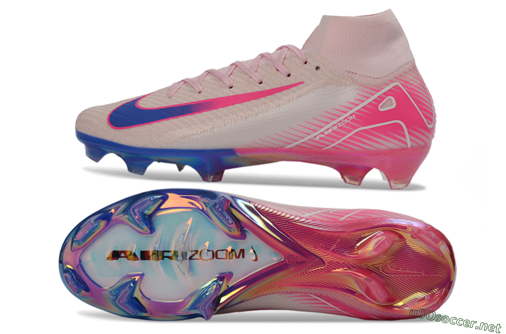 Unisex Nike Air Zoom Mercurial Superfly 10 Elite FG Football Boots - Pink/Pastel Pink/Neon Pink 1
