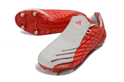 Men's Adidas F50 Spider Elite SG Football Boots - Red/Flame Red/Steel Gray