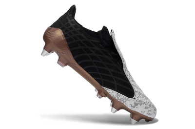Men's Adidas F50 Spider Elite SG Football Boots - Black/Bronze/White
