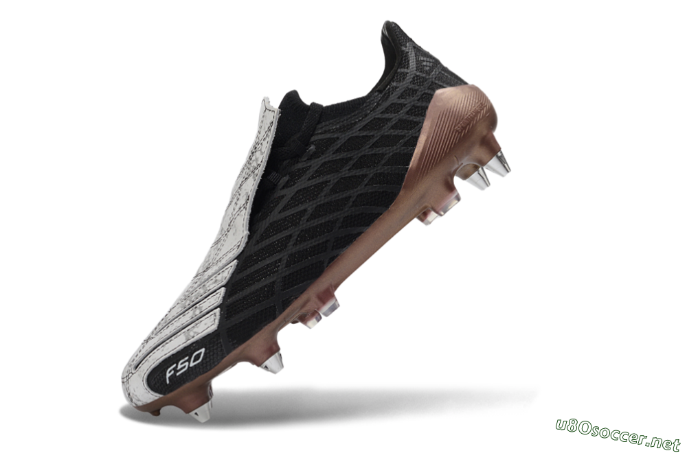 Men's Adidas F50 Spider Elite SG Football Boots - Black/Bronze/White 5