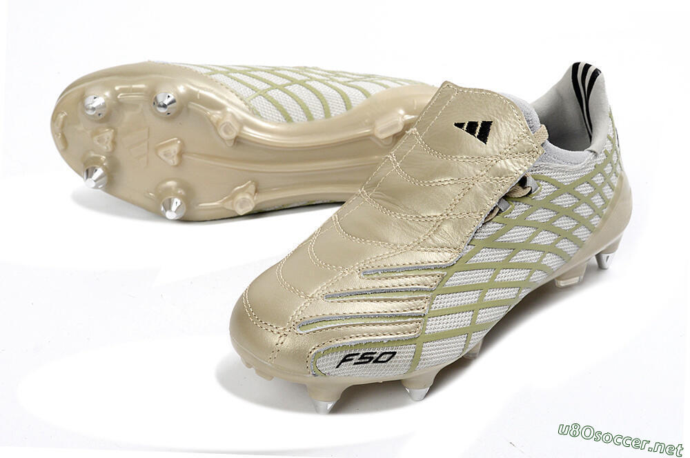 Men's Adidas F50 Spider Elite SG Football Boots - Beige/Soft Sand/Light Olive 3