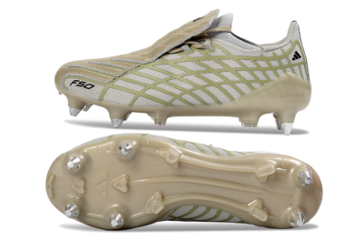 Men's Adidas F50 Spider Elite SG Football Boots - Beige/Soft Sand/Light Olive