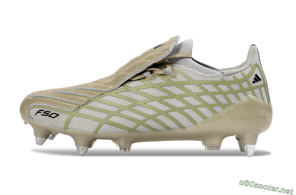 Men's Adidas F50 Spider Elite SG Football Boots - Beige/Soft Sand/Light Olive 0