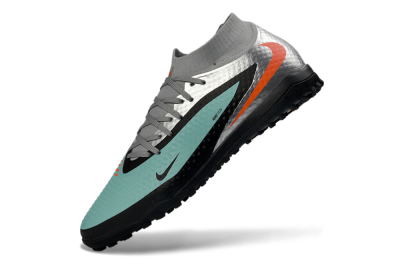 Unisex Nike Phantom 6 Elite High TF Football Shoes - Aqua/Coral/Black