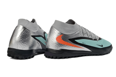 Unisex Nike Phantom 6 Elite High TF Football Shoes - Aqua/Coral/Black