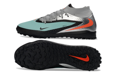 Unisex Nike Phantom 6 Elite High TF Football Shoes - Aqua/Coral/Black