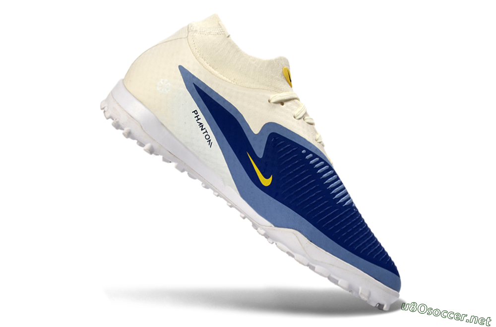 Unisex Nike Phantom 6 Elite High TF Football Shoes - Blue/Midnight Blue/Light Sky Blue 4