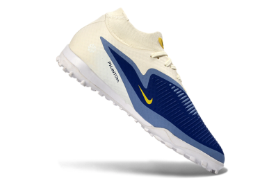Unisex Nike Phantom 6 Elite High TF Football Shoes - Blue/Midnight Blue/Light Sky Blue