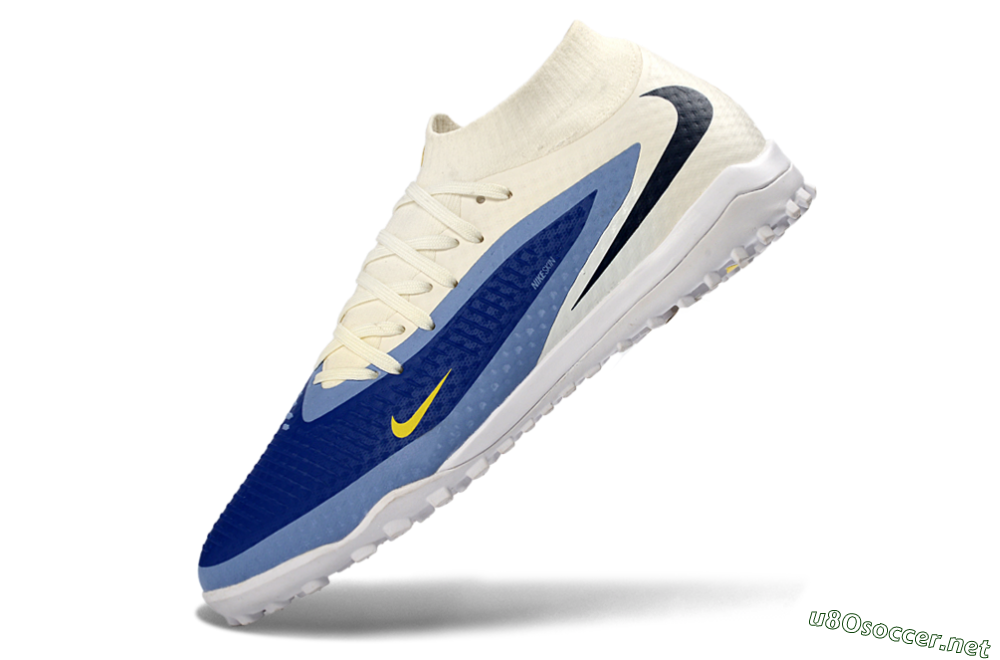 Unisex Nike Phantom 6 Elite High TF Football Shoes - Blue/Midnight Blue/Light Sky Blue 5