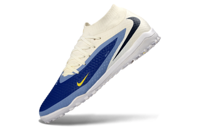 Unisex Nike Phantom 6 Elite High TF Football Shoes - Blue/Midnight Blue/Light Sky Blue
