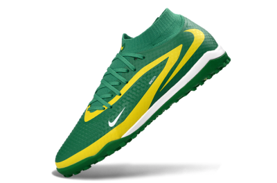 Unisex Nike Phantom 6 Elite High TF Football Shoes - Green/Lemon Yellow/Electric Green