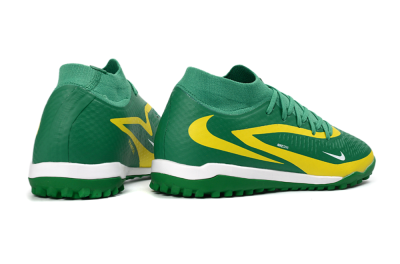 Unisex Nike Phantom 6 Elite High TF Football Shoes - Green/Lemon Yellow/Electric Green