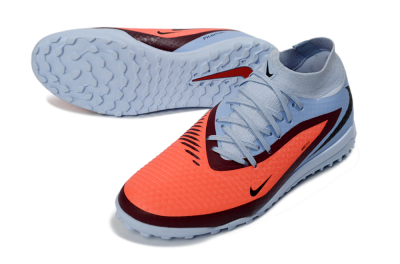 Unisex Nike Phantom 6 Elite High TF Football Shoes - Blue/Coral Burst/Sleek Navy