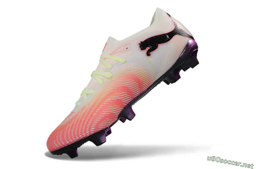 Men's Puma Future 8 Ultimate FG Football Boots - Pink/Coral Burst/Soft White 5