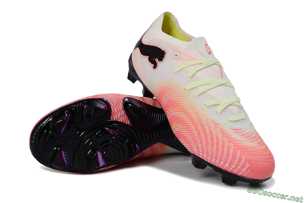 Men's Puma Future 8 Ultimate FG Football Boots - Pink/Coral Burst/Soft White 3